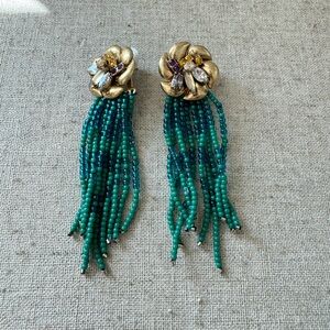 2-in-1 Beaded Flower Earrings